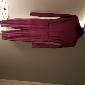 Adorable velour/velvety cropped jumpsuit